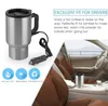 12V 450ML Auto Car Heating Cup In Car Charger Stainless Steel Coffee Tea Water Heater Cigarette Lighter Adapter Style