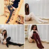 2017 Fashion Womens Solid 1Pair Thigh High Stocking Over Knee Warm Girls Cotton Long Stockings Winter