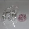 Sigara kapak şeklinde alt kuvars tırnak 10mm / 14mm / 19mm Erkek Kadın Domeless Kuvarslar Banger Cam Bongs Dab Rig