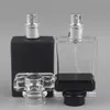 Atomiseur rechargeable de bouteille vide de parfum en verre portatif de 30ML avec le cas cosmétique en aluminium pour la bouteille de jet en verre de voyage