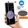 Samsung S22 S21 참고 20 S20 Ultra S10 S10E S8 S9 Plus 용 전체 접착제 접착제 곡선 유리 유리 친화적 인 3D 스크린 보호기