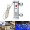 20 luces LED para rueda de bicicleta, cable resistente al agua, tira de luces LED para llanta de bicicleta, luces con tapa de válvula de rueda de bicicleta alimentada por batería