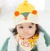 Nouveau-né coton chapeau chaud mode dessin animé bébé coupe-vent écureuil animal chapeau à la mode mignon infantile enfant en bas âge filles garçons bonnet en gros