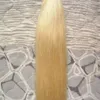 100% Real Remy Human U Tips Hårförlängningar Ren färgförlängning Blond brasilianskt hår 100g per förpackning Förbundna hårförlängningar