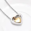 Cremation Jewelry Double Hearts for Ashes Memorial Keepsake Urns Pendant Necklace For Women Man IJD80787061281