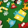 파워 펠트 크리스마스 트리 사랑스러운 장식품 문 벽 교수형 장식 새해 크리스마스 어린이 선물