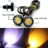 10pcs Car Styling 23mm 5730SMD Dual Color White Amber Eagle Eye LED DRL Turn Lights For Car motor truck offroad6032318