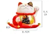 Karikatür Mini Seramik Süsleme Sevimli Yağ Mutlu Şanslı Kedi El Sallama El Maneki Neko Piggy Bank Ev Dekoru Hediye 11yl BB1495292