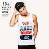 Men Printing Undershirts 2017 Summer Tops Sleeveless Vest TOP Undershirt Casual Fitness Mens Casual Cotton Print Bodybuilding