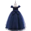 Enfants Filles Fleur Robes Baby Girl Petit Bow Robe 4-14 ans Infant Princesse Princesse Robe de mariée officielle pour la fête 2018 Enfants Vêtements S104