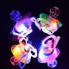 2020 NY LED PACIFIER WHISTLE LED FLASKING PACIFIER Pendant Necklace Soft Light Up Toy Glowing RGB Style 4 Colors Blister Packaging