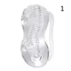 5 Sizes Men's Transparent Trainer Aircraft Cup Sensitive Time Delay Training Penis Ring Male Masturbator