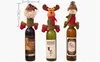 2018 Christmas Wine Bottle Cap Set Cover Christmas Decorations Hanging Ornaments hat Xmas Dinner Party Home Table Decoration Supplies