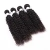 Brazylijskie perwersyjne kręcone włosy pakiety nieprzetworzone dziewicze kręcone ludzkie przedłużenia włosów 1428 cali Brazylijskie dziewicze splaty włosów