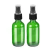 Зеленые стеклянные бутылки бутылки с черным мелким туманом насос распылитель предназначен для эфирных масел духи чистящие средства ароматерапия бутылки
