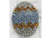 12 sztuk / partia Hurtownie Multicolor Crystal Rhinestone Easter Egg Brooches Moda Pin Broszka Biżuteria Prezent C513