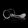 Real beveled edge Quartz Banger OD30mm flat top bucket Hookahs 14mm Female Male 45 90 Degrees bangers Nail