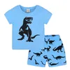 Baby Boys Dinosaur Print Outfits Barn Stripe Topshorts 2PCSSet 2018 Summer Suit Boutique Kids Clothing Set 15 Färger C45369752183