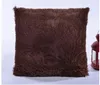 Wholesale- 12 Colors Plush Pillowcase Cushion Home Pillow Case Cover Retro Simple Throw Supplies 43x43cm Hot