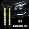 New Square 21cm Bendable LED Gadget Daytime Running light 100% Waterproof COB Day time Lights flexible LEDCar DRL Driving lamp Epacket Free