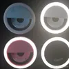 Iluminação de novidade telefone celular anel led selfie espelho leve iluminação suplementar noturno escuridão melhorar selfie para fotografia para carregar cabo