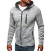 2018 New Autumn Fleece Hoodies Men Fashion Solid Sweatshirts Zipper Cardigan Cotton Sportswear Slim Fit Men's Tracksuit 3XL