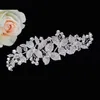 Jinse Fashion Silver Rhinestone Combs Headpiece Wedding Bridal Tiaras och Crown Jewelry for Hairbands Hair Accessories CR0773136435