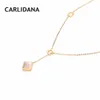 Naszyjnik dla kobiet w łańcuchu różowego złota dla kobiet Naszyjniki ze stali nierdzewnej Koreańska modna moda 2018 Biżuteria z uroczymi wisiorami Carlidana2793