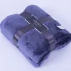 Modern Spring Cover Soft Flannel Blanket Pure Color Single Double Bed Office Coral Fleece Blanket for Sofa 6 Color