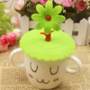 Ventes chaudes Mignon Anti-poussière Silicone Saplings Tasse Couverture Tasse À Café Aspiration Joint Couvercle Cap Silicone Hermétique Amour Cuillère Nouveauté