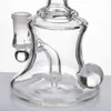 14 мм Женские стеклянные водопроводные трубы Аксессуары для курения Banger Hanger Nail Pyrex Oil Rigs Bong Толстый Recycler Oil Rig барботер Кальяны для курения