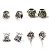 48PCS Mixed Style Wholesale Alloy Metal Loose Beads Charms For Pandora DIY Jewelry European Bracelets Bangles Women Girls Best Gifts