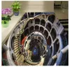 Fotoanpassad väggmålning med chockerande trappor 3D tredimensionell golvmålning Väggmålning vardagsrum sovrum badrum golvin inomhusdekor
