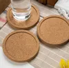 100 stks Klassieke Ronde Plain Cork Onderzetters Drinken Wijnmatten Cork Mat Drink Juice Pad voor Bruiloft Gift Gunst SN1132