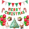 2020 ديكورات عيد الميلاد عيد ميلاد عيد ميلاد بالون العلم لافتة عيد الميلاد شجرة سانتا سنمان البالون مجموعات احتفالية ديكور المنزل