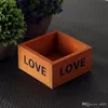 Kort design Garden Pot English Letter Fashion Wood Planters Eco Friendly Succulent Plants Storage Box Hög kvalitet 3 2HX ZZ9184238