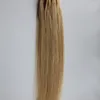 Micro Loop Anéis de Cabelo Extensões de Cabelo Humano Em Linha Reta Pre Ligado 1g / strand Remy Cabelo 100g Fios