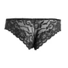 iEFiEL Marca Uomo Lingerie Pizzo Floreale Rigonfiamento Pouch Vita bassa Bikini Slip Biancheria intima Mutande per uomo Mutandine gay Taglia M-XL