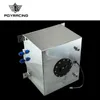 PQY RACING – 30-Liter-Aluminium-Kraftstoffausgleichsbehälter, hochglanzpoliert, Brennstoffzelle mit Kappe/Schaum innen, mit Sensor PQY-TK68
