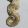 40 pcs Blonde Peau Trame Bande Extensions de Cheveux 40 pcs Droite Extension de Cheveux Humains Bande Adhésive 100g Indien Remy Bande Extensions de Cheveux