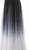 2018 New Sexy Ombre Long Prom Dresses Chiffon A Line Plus Size Piano-lunghezza Sera formale Party Celebrity Abito da damigella d'onore QC1229