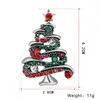 دبابيس شجرة عيد الميلاد سانتا كلوز بروش أحذية ثلج مزلقة أجراس مجوهرات دبابيس