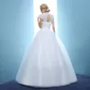 Custom Made Boyutu Vintage Gelinlik 2018 Yüksek Boyun Prenses Düğün Balo Gelin Elbise Vestiedo De Casamento