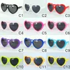 DHL Navio 13 Cores Moda Mulheres Menina Verão Coração Forma Lolita Sunglasses Festa praia Sunshine Shade Love Eyewear UV400