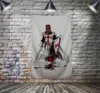 Masoński Knight Templar Flag Transparent Poliester 144 * 96 cm Hang On the Wall 4 Przelotki Custom Flag Indoor Decoration01