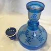 Statek z USA Paling Blue Skull 9 '' Hookah Glass Wazon z ceramiczną miską