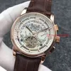 Orologio automatico da uomo in acciaio inossidabile da uomo meccanico in pelle marrone di alta qualità Orologio sportivo da uomo con carica automatica Orologio da polso maschile tourbillon