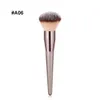 Professionell Singel Makeup Brush Champaign Guldfärg Trähandtag Kosmetisk borste för ögonskugga Blush Drop Shipping