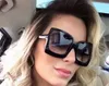 상자 0,617 스퀘어 오버 사이즈 선글라스 검은 색 회색 음영 Sonnenbrille 여성 선글라스 안경 선글라스 카트린 새로운