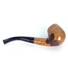 Green Sandalwood solid wood pipe filter cigarette smoking new carved wood, sandalwood curved wire hopper hammer bucket